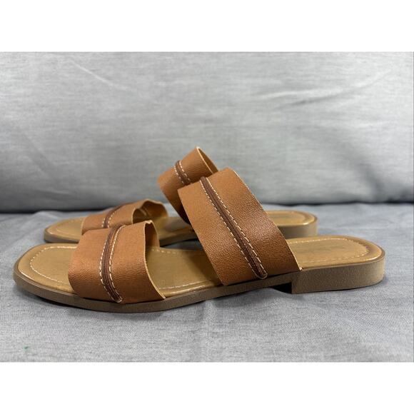 Coach and Four Women's Leather Gruppo Sandals Size 10 Luggage Hampton - Picture 4 of 8